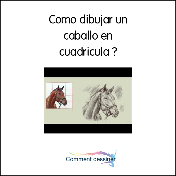 Como dibujar un caballo en cuadricula